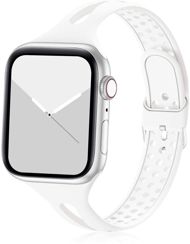 Slim Silicone Sport Strap for Apple Watch - Premium Apple Watch Accessories from Dressmycell.com - Just $15.00! Shop now at Dressmycell.com Slim Silicone Sport Strap for Apple Watch - Premium Apple Watch Accessories from Dressmycell.com - Just $15.00! Shop now at Dressmycell.com